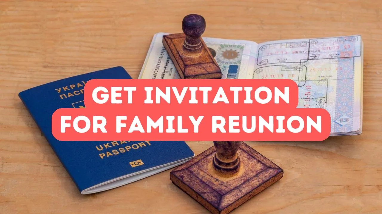 So erhalten Sie ein Einladungsschreiben für ein Familientreffen