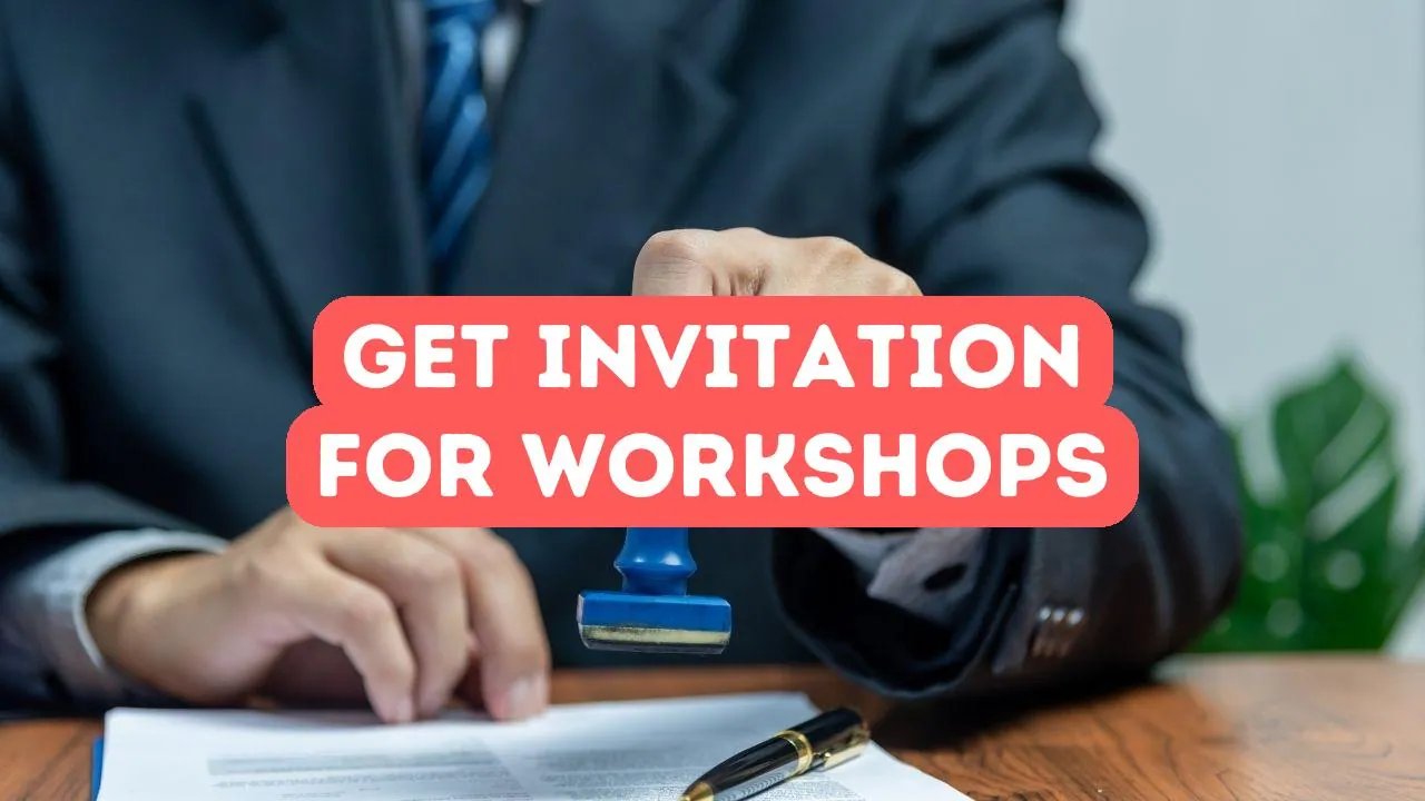 So erhalten Sie ein Einladungsschreiben für Workshops