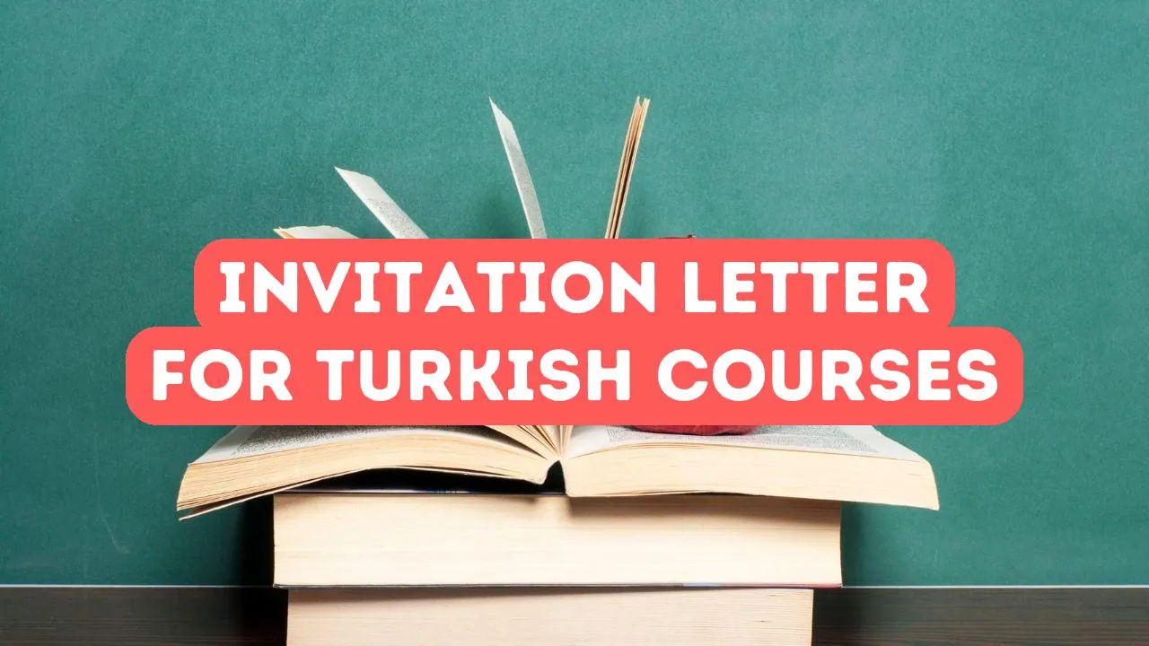 Lettre d'invitation pour les cours de langue turque
