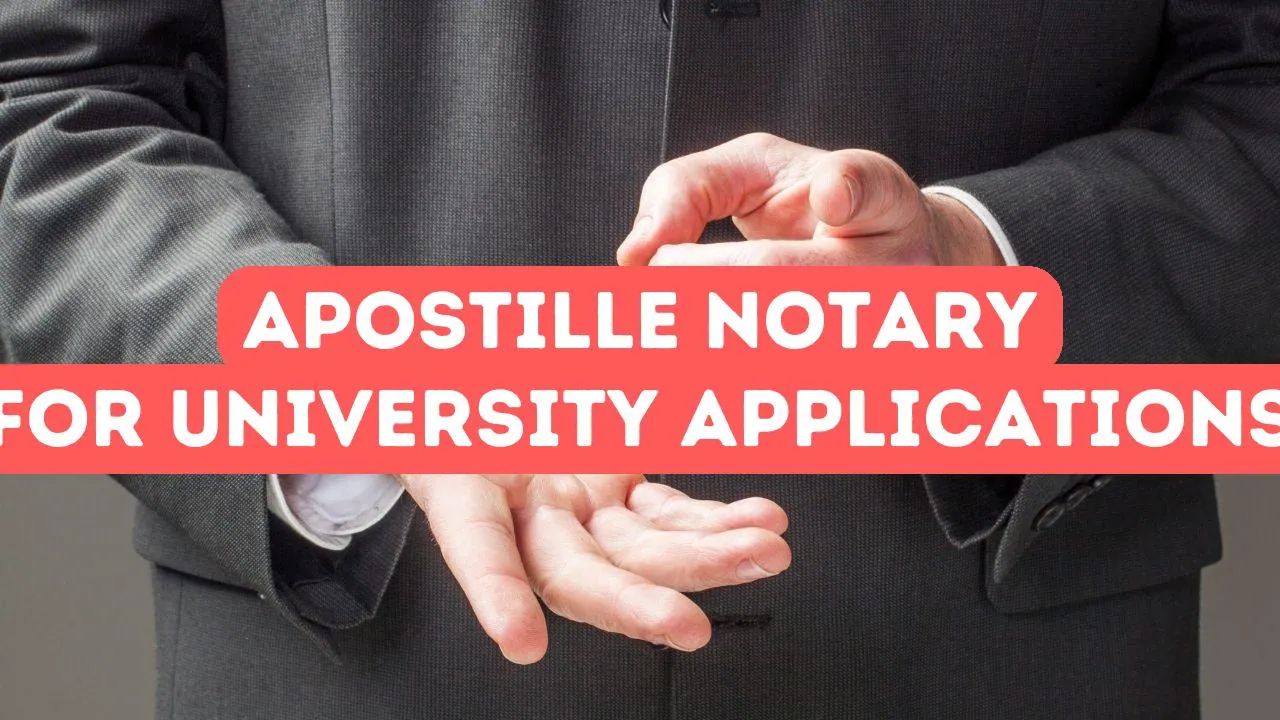 Apostille und Notar für Universitätsbewerbungen