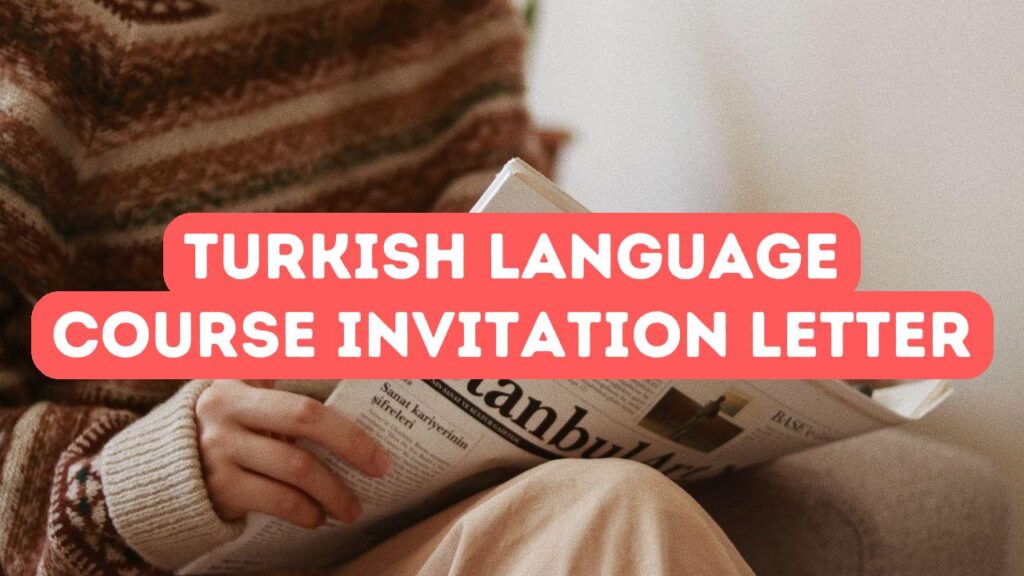 Türkçe Kursu Davet Mektubu